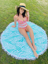 Load image into Gallery viewer, HAVANA CABANA ORANGE STRIPED SWIMSUIT
