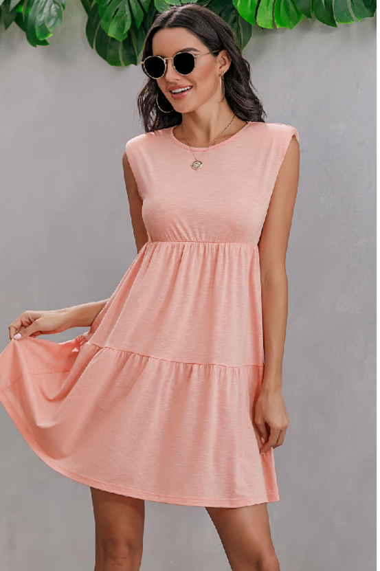 FLIRTY AND THRIVING PINK MINI DRESS