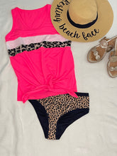 Load image into Gallery viewer, ON THE BRIGHTER SIDE NEON PINK LEOPARD TANK TOP
