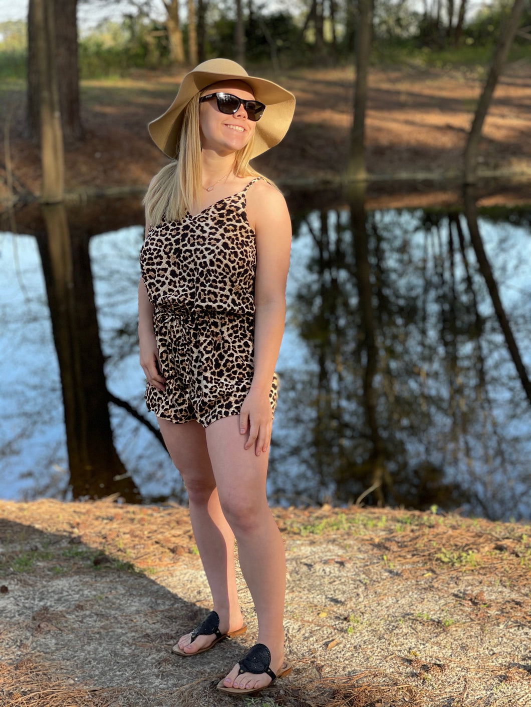 ALL THINGS LEOPARD PRINT ROMPER