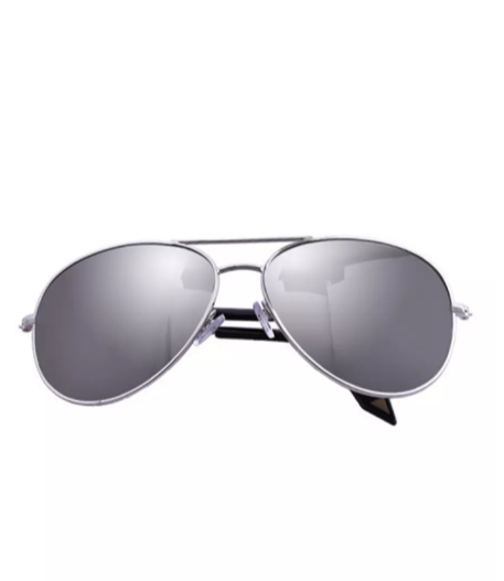 HAVING THE TIME OF YOUR LIFE SILVER/BLACK SUNGLASSES